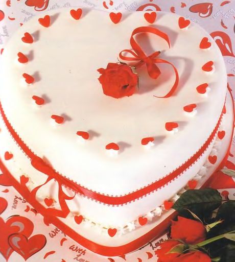 Свадебный торт: Нежное сердце
